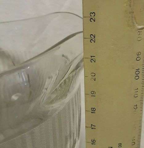 Pretty big pressed glass jug!