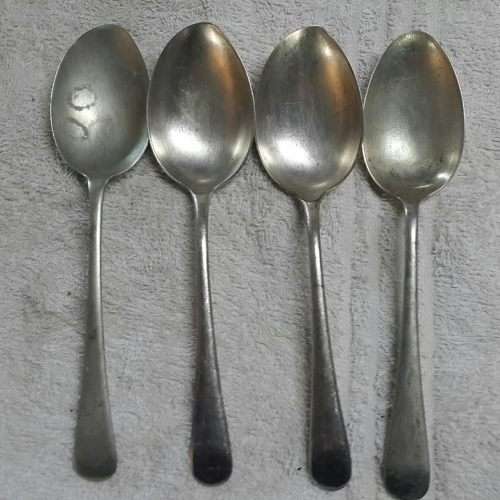 Set of 4 EPNS dessert spoons