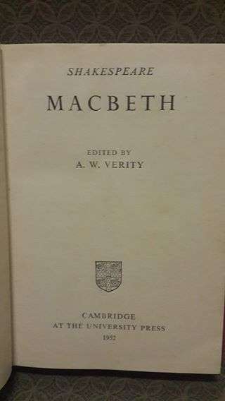 Macbeth - Very vintage!! 1952