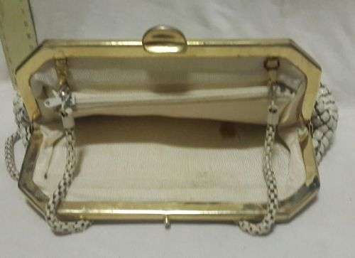 Vintage handbag - metal, made in Hong Kong!