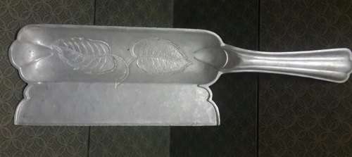 Farberware Hand wrought embossed Aluminum, OLD PAIR TABLE CRUMB CATHER