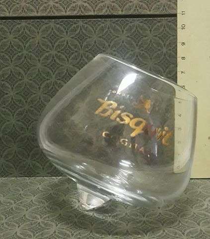 Bisquit Cognac Brandy Glass - non spill!