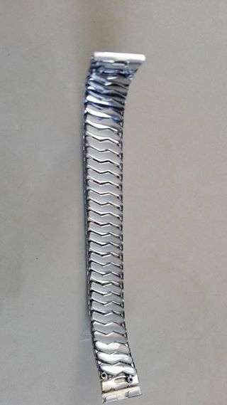 Stretch watch strap - silver stretch 15mm