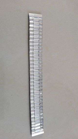 Stretch watch strap - silver stretch 15mm