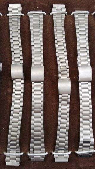 Watch strap - silver 12mm stainless steel