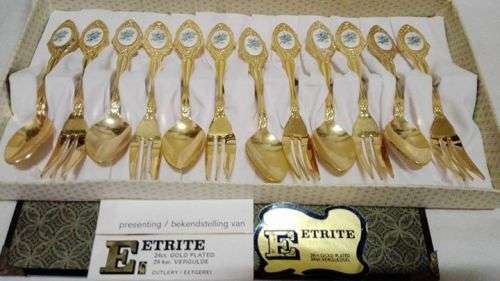 Eetrite 24ct gold plated set! Look!