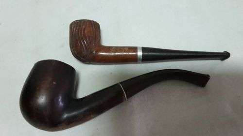 Vintage Estate Tobacco Pipe Frank Medico Imported Briar + another pipe
