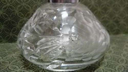 Perfume bottle - cut glass