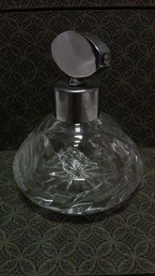 Perfume bottle - cut glass