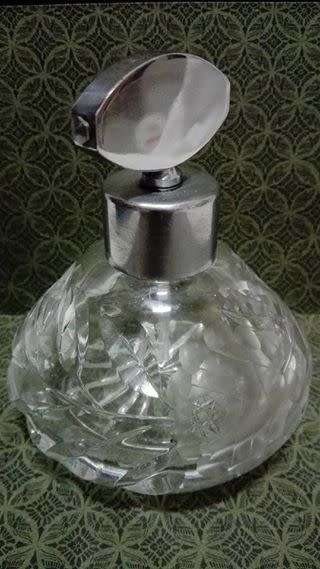 Perfume bottle - cut glass