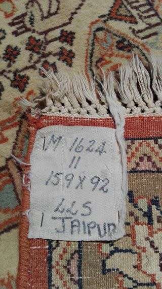 Jaipur Persian hand knotted carpet 159 x 92