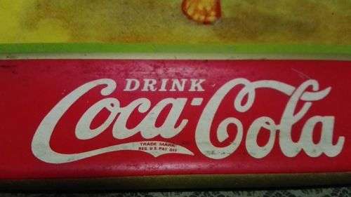 Coca Cola Running Girl Tray 1937