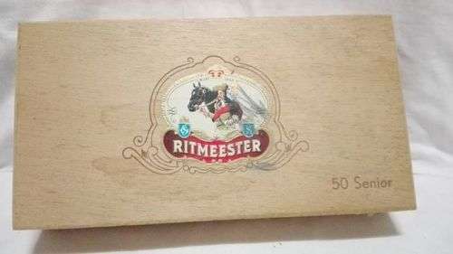 WOODEN RITMEESTER SENIOR CIGAR BOX. LOOK!!!