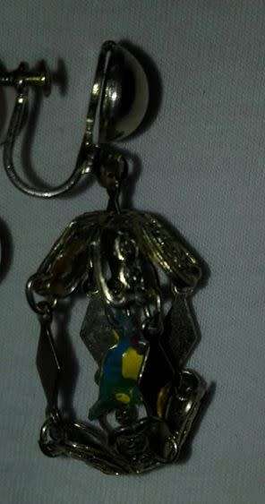 Lovely cage screw on earrings!!