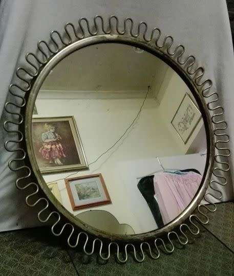 Vintage round mirror