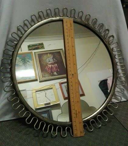 Vintage round mirror