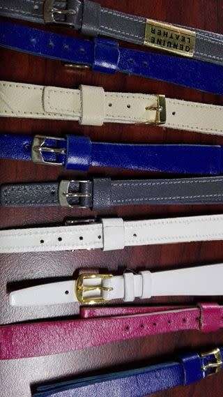 Job Lot of 15 Vintage Leather and Other Watch Straps all in Mint Condition