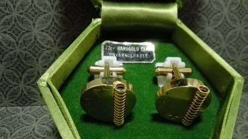 Lovely vintage 22ct Hard Gold clad  Cufflinks