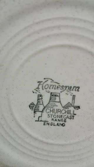 Homespun Churchill Stonecast Range England Speckled Salad Plate