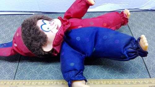 Corky Clown Monchhichi look Vintage Collectable Soft Toy