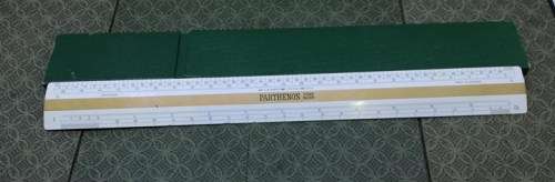 Vintage A W faber parthenon ruler - made in Germany - boxed