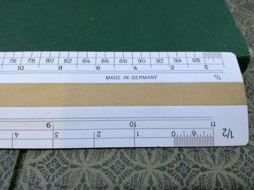 Vintage A W faber parthenon ruler - made in Germany - boxed
