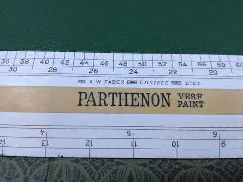 Vintage A W faber parthenon ruler - made in Germany - boxed