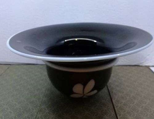 Black and white glass hat!! LOOK!!