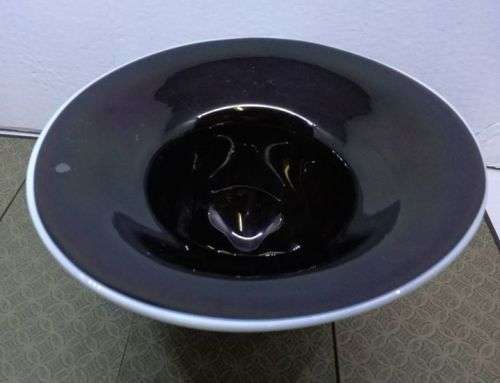 Black and white glass hat!! LOOK!!