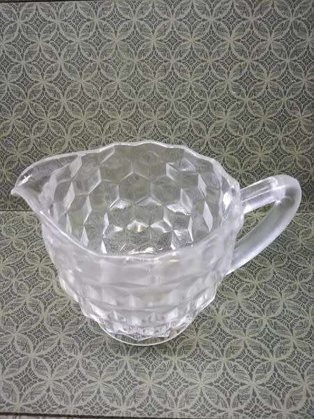 Glass milk jug