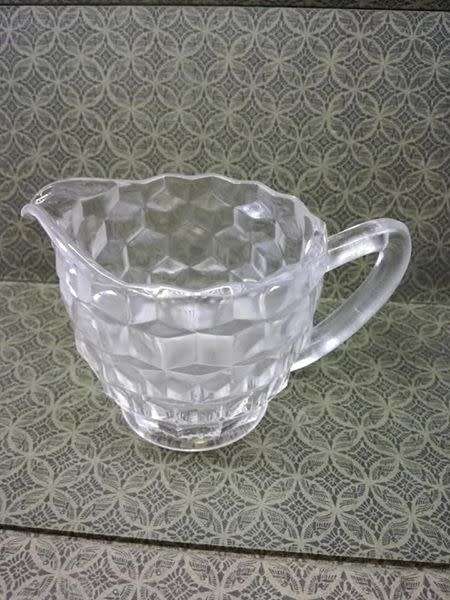 Glass milk jug