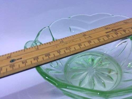 Vintage green glass bowl!