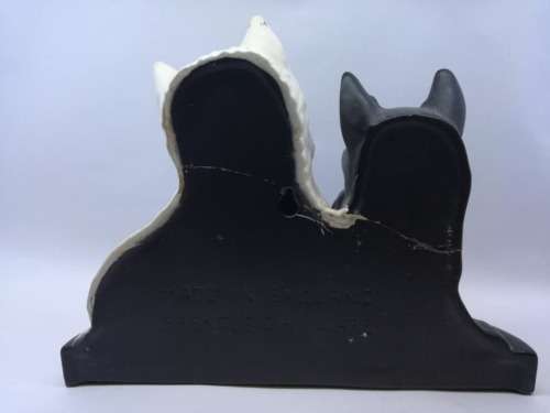 Vintage Brentleigh ware Black and White Scotch Whisky Display Dogs - repaired - see pics