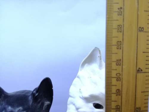 Vintage Brentleigh ware Black and White Scotch Whisky Display Dogs - repaired - see pics