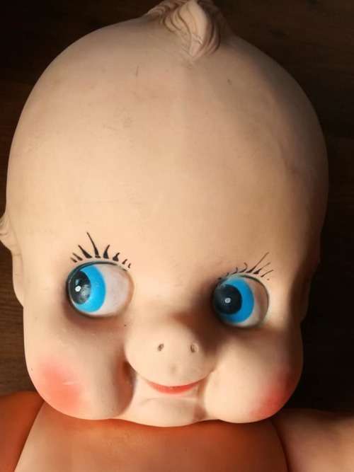 Huge Kewpie doll - soft. LOOK!!!!