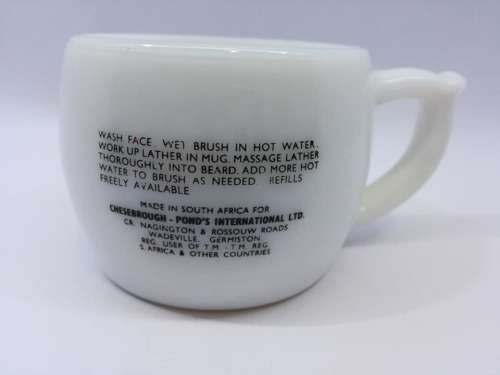 Vintage  SEAFROTH SHAVING MUG Scotch Heather Milk glass