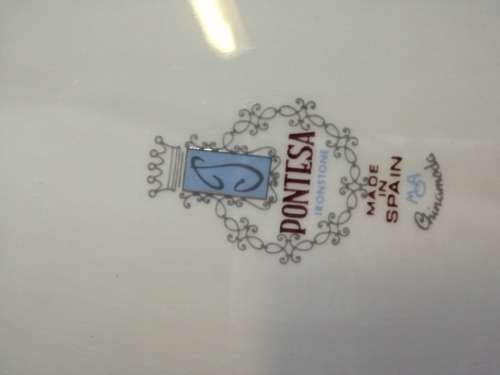 Pontesa Ironstone Spain - big dinner plates x 6