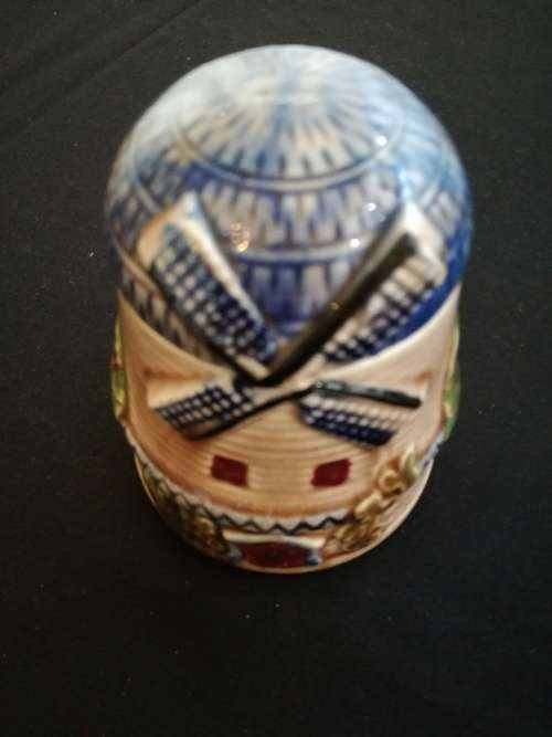 LOVELY WINDMILL COTTAGE SUGAR BOWL