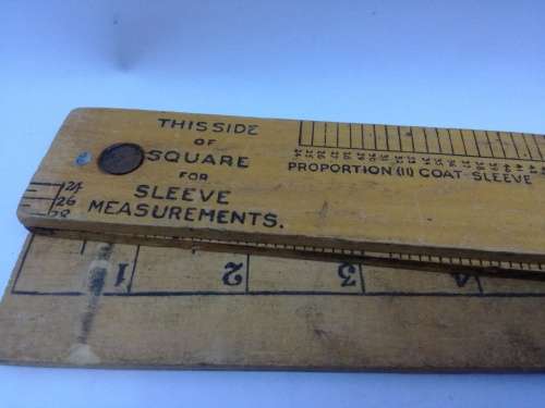 Vintage McCabe Faultless System of Cutting Dressmaking / Tailoring Wooden Ruler
