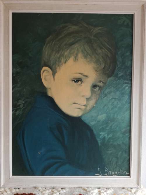 Sad boy print by Giovanni Bragolin