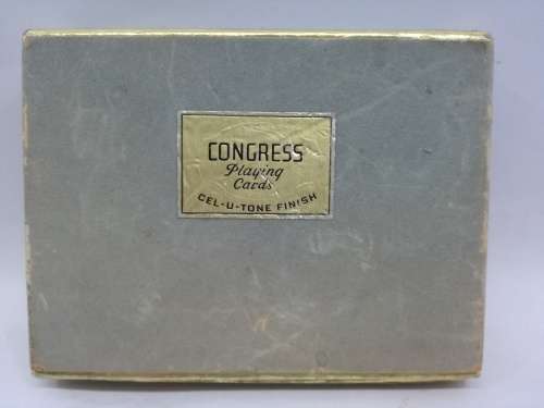 Congress playing cards - Cel-u-tone finish