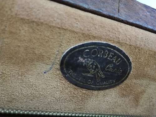 Vintage Corbeau ostrich leather handbag! LOOK!