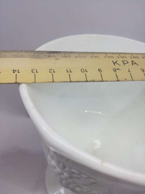 Milk glass footed vase/bowl