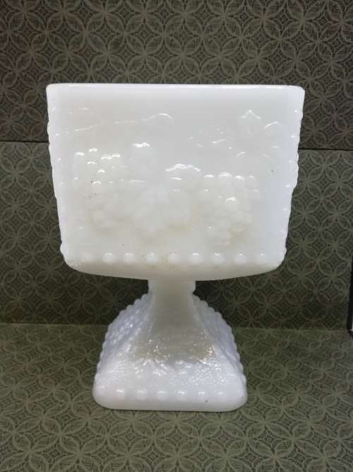 Vintage milk glass vase