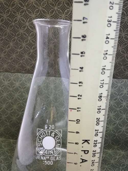 Lab Schott & Gen G20 :500ml bottle Jenaer glass