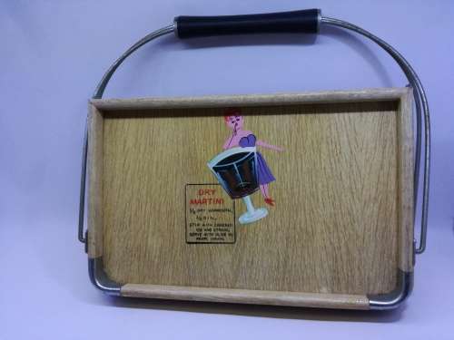 Vintage fold up drink tray