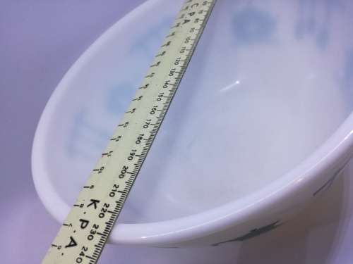 Lovely milk glass mixing bowl