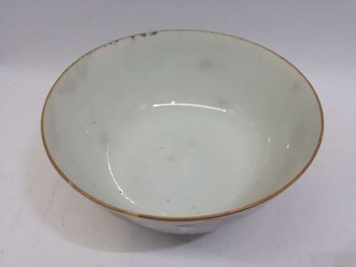 Soup/rice Bowl with fish picture - looks really old but has no markings