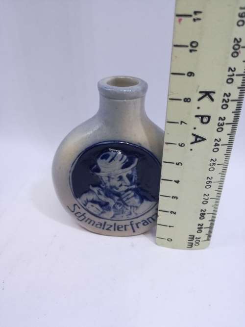 COBALT STONEWARE GERMAN SNUFF BOTTLE SCHMALZLERFRANZL BERNARD REGENSBURG