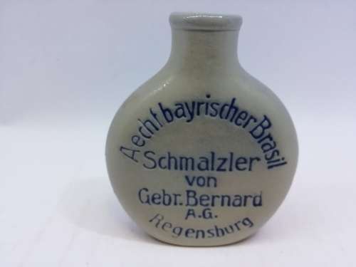 COBALT STONEWARE GERMAN SNUFF BOTTLE SCHMALZLERFRANZL BERNARD REGENSBURG